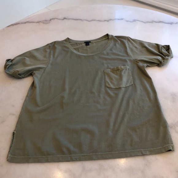 NWOT J. Crew cotton rolled S/S tee. M - Picture 4 of 6